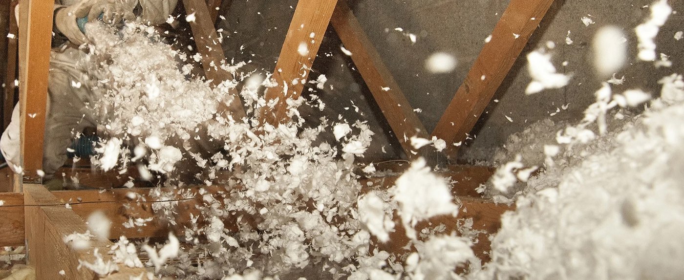 Blow-in insulation project in Central Florida