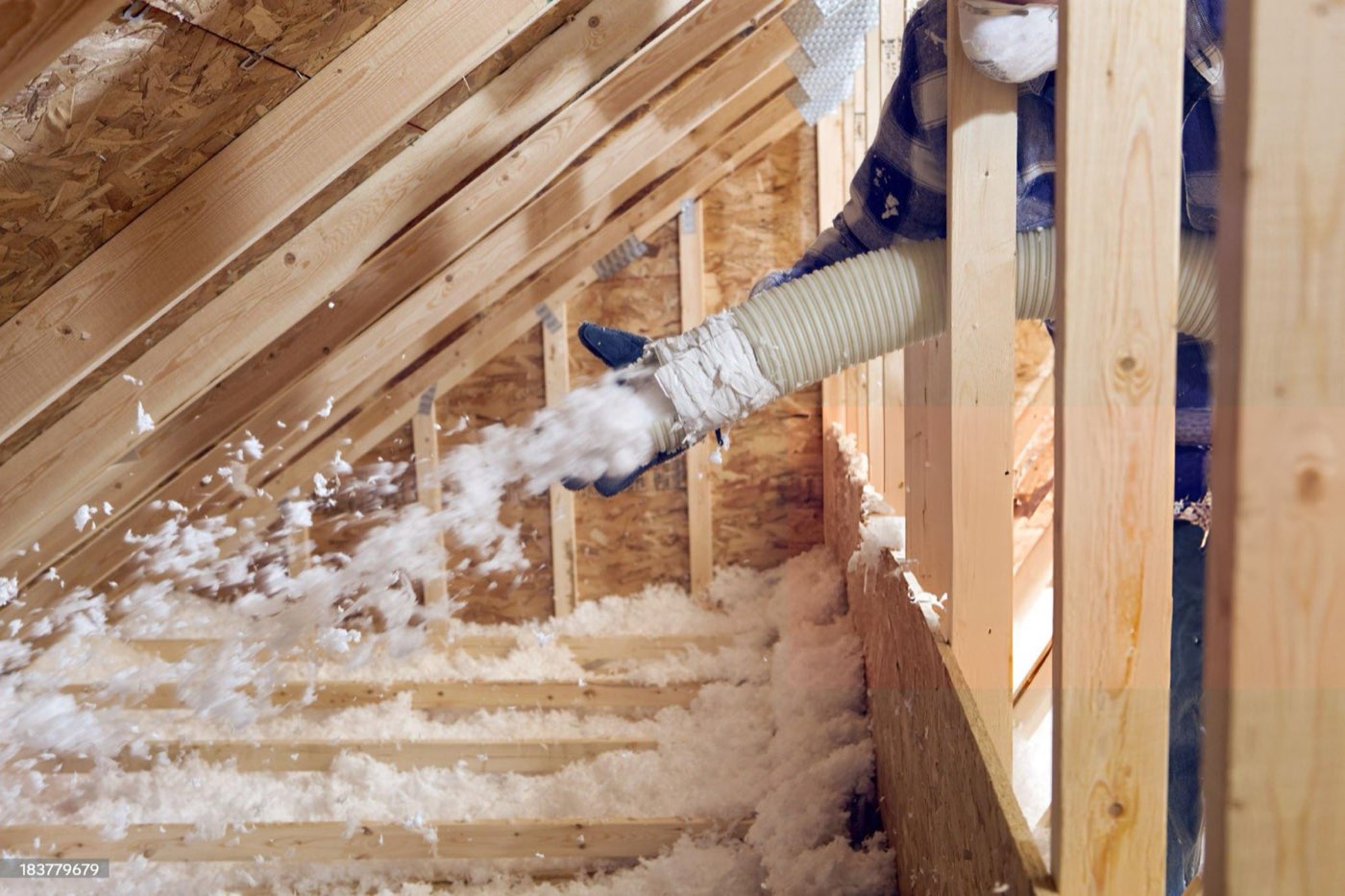 Blow-in insulation project in Central Florida
