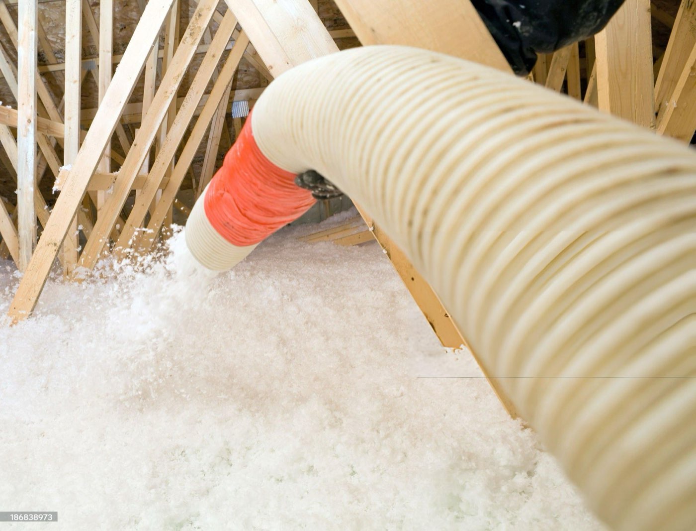 Blow-in insulation work in Central Florida