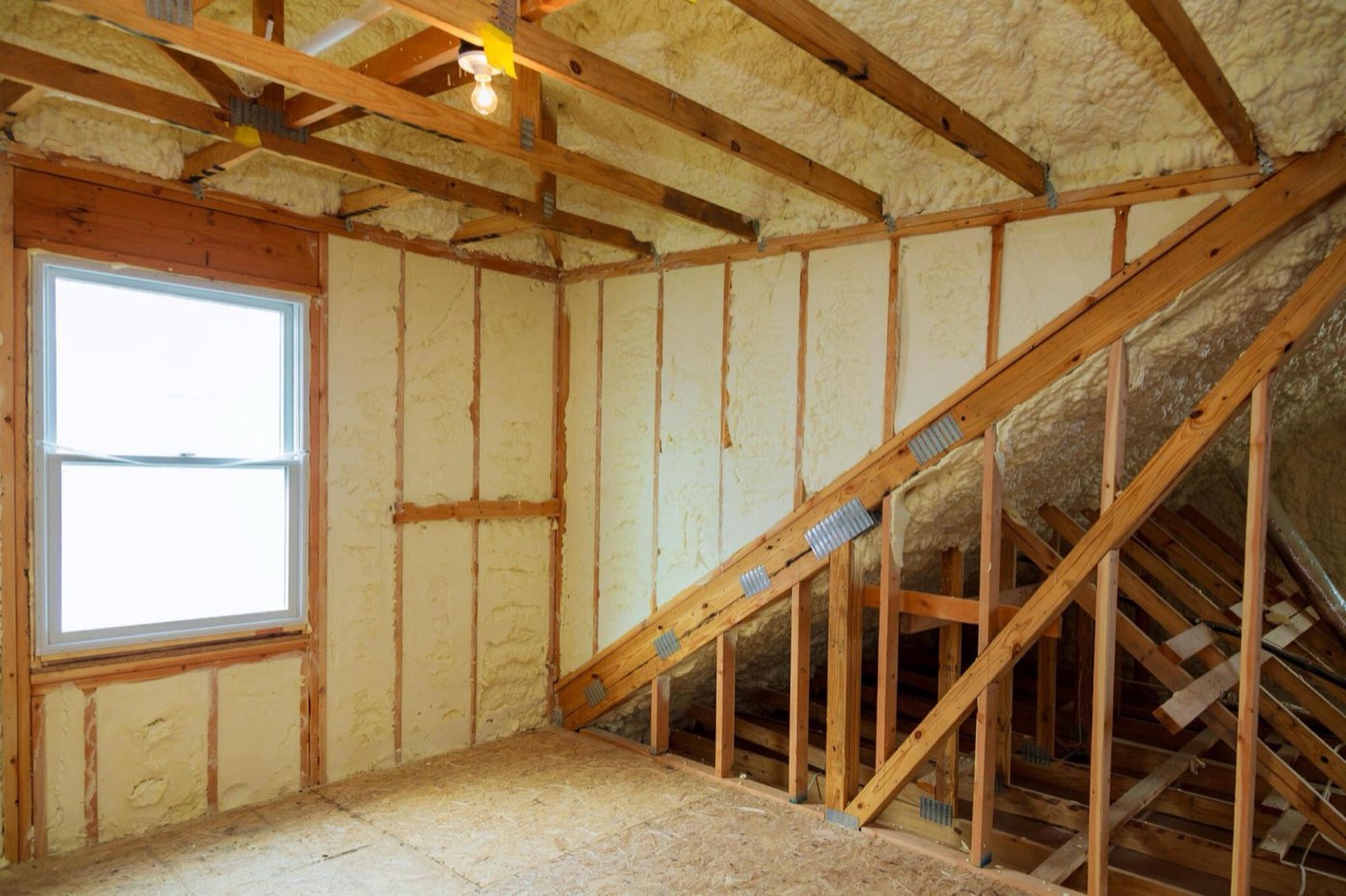 Spray foam insulation work in Central Florida